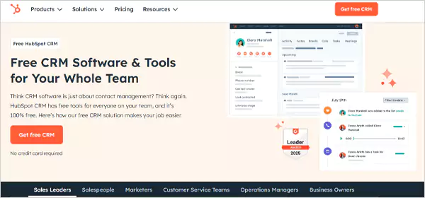 HubSpot Second Best CRM Software