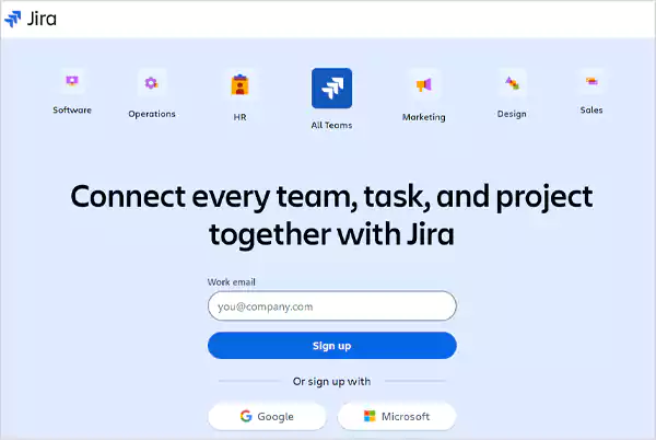 Jira Homepage Image
