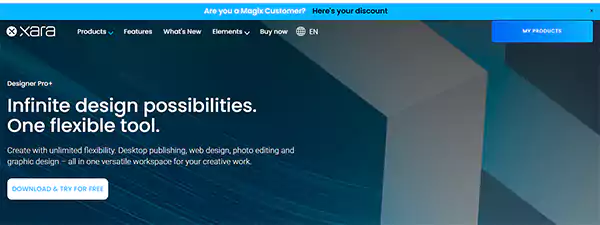 Xara Designer Homepage Image