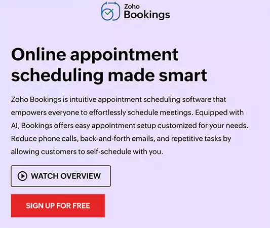 Zoho Bookings