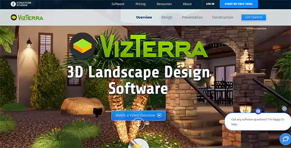 VizTerra 3D Landscape Design Software