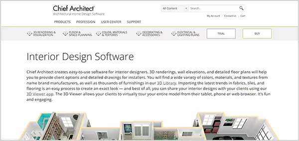 Chief Architect Interiors homepage