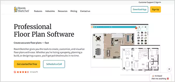 Room Sketcher homepage