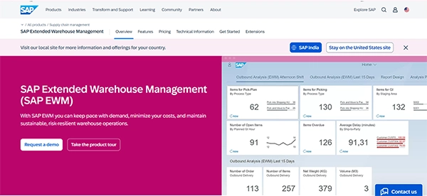 SAP ERP Warehouse Management (Legacy) homepage