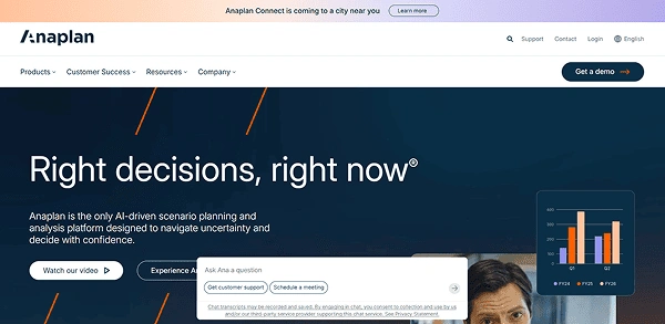 Anaplan Website Screenshot