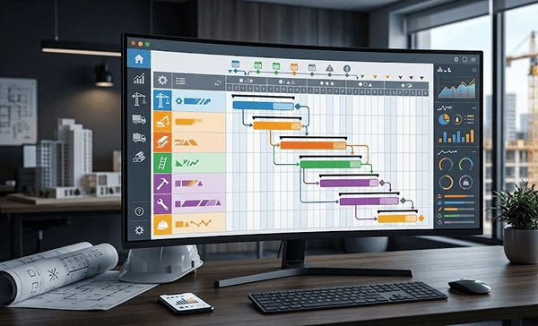 Construction scheduling software
