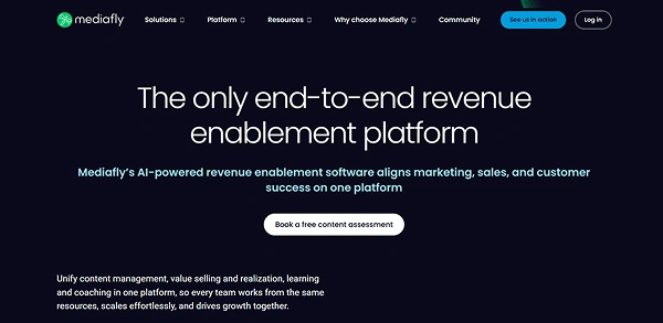 Mediafly Website Screenshot