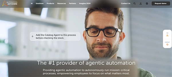 Automation Anywhere home page