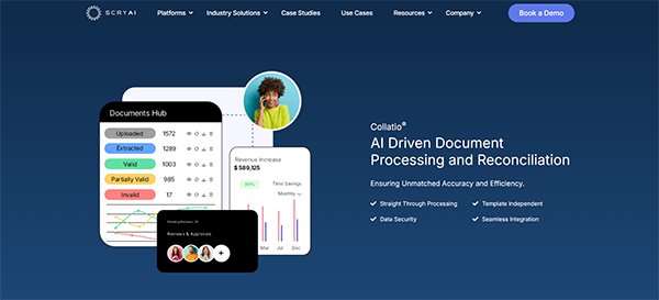 Collatio by Scry AI home page