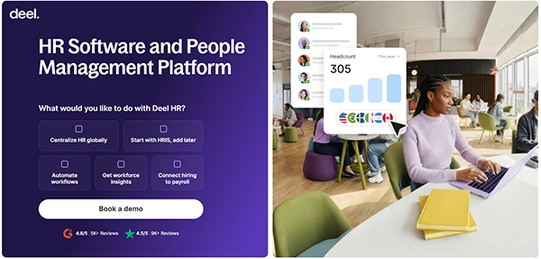 Deel HR website interface