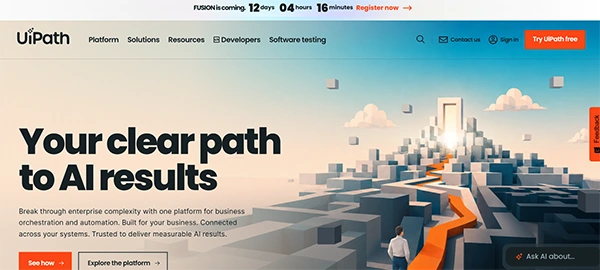 UiPath home page