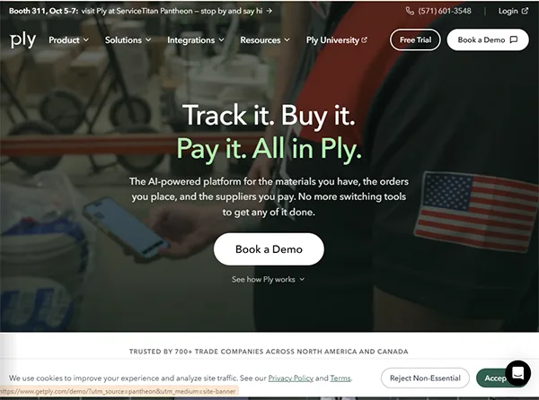 Ply official website interface
