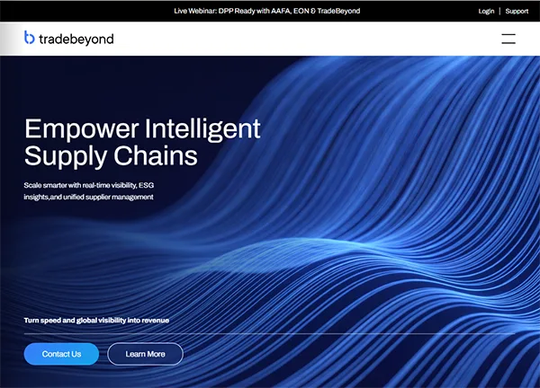 interface of TradeBeyond official website